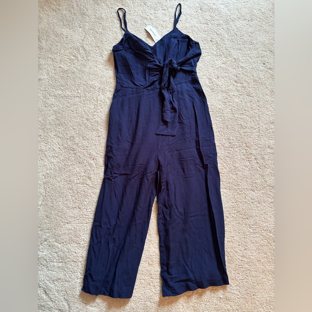 Francesca’s Everly Navy Blue Jumpsuit-NWT